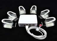 COMER 6 Ports Mobile Phone Display Alarm System with alarm sensor and charging cables