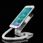 COMER antitheft devices silvery cell phone stand with alarm for shop display with charging