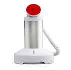 COMER Retail Shop Rotating Mobile Phone counter Display Holder with charging cable and alarm sensor