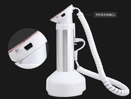 COMER Retail Shop Rotating Mobile Phone counter Display Holder with charging cable and alarm sensor