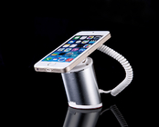 COMER desk display solutions for cellphone retail shop with alarm sensor and charging cord