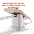 COMER mobile phone sales stores display charging and alarm sensor tablet computer stand with charger cord