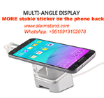 COMER for cellular phone retail acrylic display stands for cellphone with alarm and charging function for mobile holders