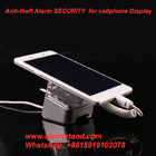 COMER anti-lost alarm devices for cellphone in retail shop with cable locking charging