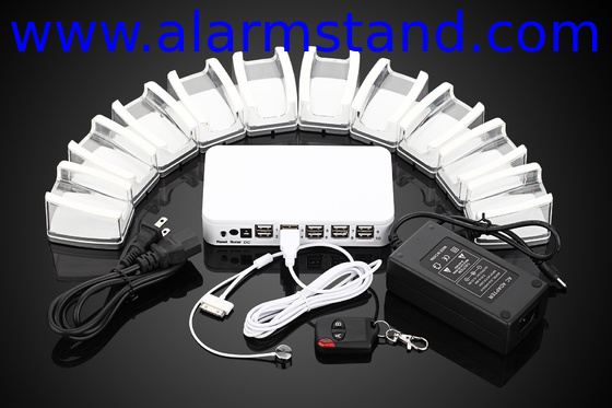 COMER China mobile security protection sensors alarms 10 port anti theft security display system