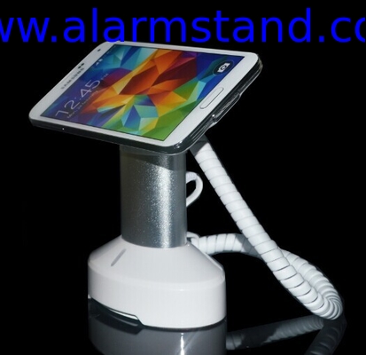 COMER anti-theft alarm devices mobile phone security exhibition stand with charging cable