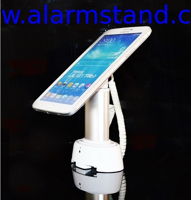COMER anti-shoplift alarm sensor cable locking for gsm tablet secure cellular telephone retail display stand