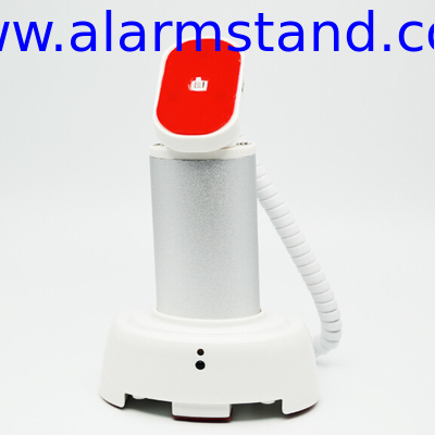 COMER anti-shoplift alarm sensor cable locking for gsm tablet secure cellular telephone retail display stand