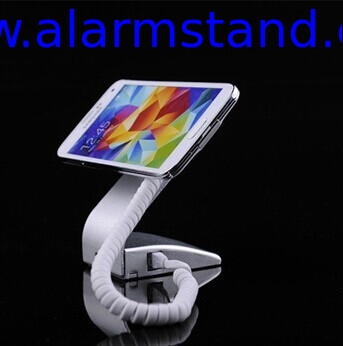 COMER Aluminum alarm device mobile phone metal display stands secure promotional system