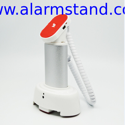 COMER Alarm Charger Function Security floor Display Holder stand with alarm and charging cables