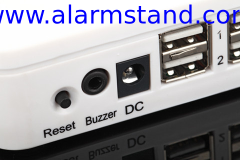COMER  alarm controller displaying systems with u-shaped security acrylic display mobile phone display stand