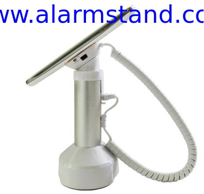 COMER anti-theft alarm devices mobile phone security exhibition stand with charging cable