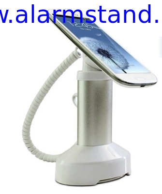 COMER anti-theft alarm devices mobile phone security exhibition stand with charging cable