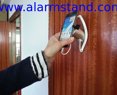 COMER mobile alarm display mounting racks with charging mobile phone accessories retail stores