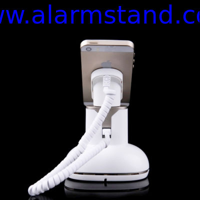 COMER alarmed desktop stand for cellular telephone security display holders with charging cables