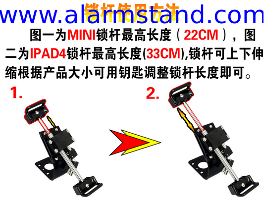 COMER antitheft locking devices for counter display tablet desk security display stand with cable locking