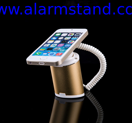 COMER anti theft security mobile alarm stands with charging function and alarm sensor