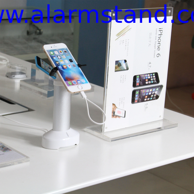 COMER alarm anti-theft security mobile phone display stand counter holder with charger