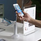 COMER security alarm displaying system for mobile phone charging counter stands