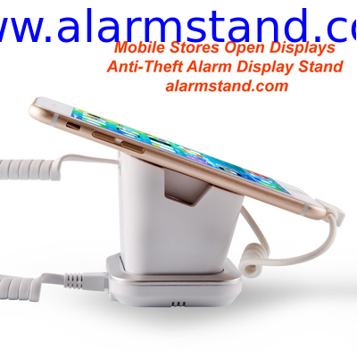 COMER anti-theft mobile phone display charging and alarm sensor stand