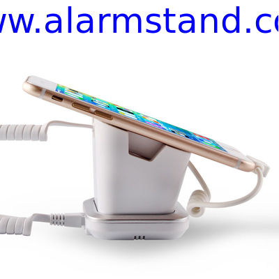 COMER cell phone stores display charging and alarm sensor stand for mobile digital merchandise stores