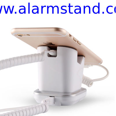 COMER cell phone stores display charging and alarm sensor stand for mobile digital merchandise stores