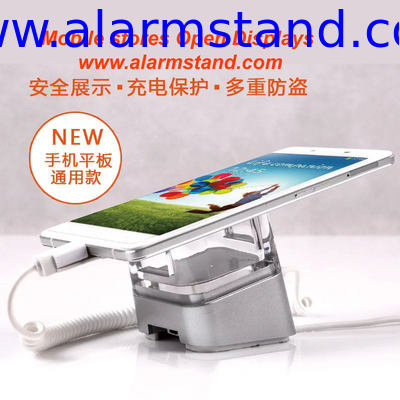 COMER anti-lost alarm devices for cellphone in retail shop with cable locking charging