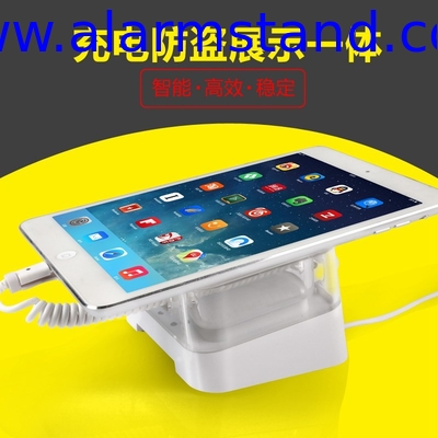 COMER anti-theft acrylic display tablet alarm stands for ipad for smart phone holder with charging cord