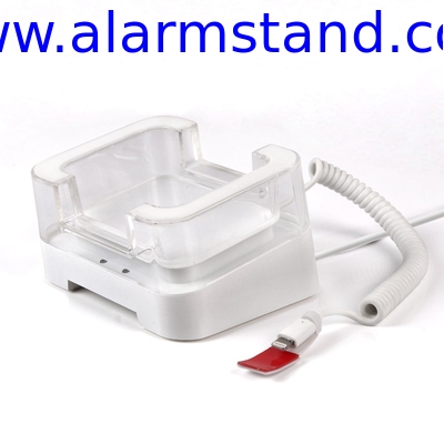 COMER anti-theft acrylic display tablet alarm stands for ipad for smart phone holder with charging cord