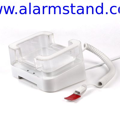 COMER Tablet acrylic stand anti-theft security holder with alarm sensor cable charge cord