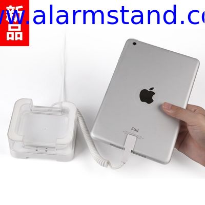 COMER Tablet acrylic stand anti-theft security holder with alarm sensor cable charge cord