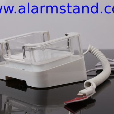 COMER Tablet acrylic stand anti-theft security holder with alarm sensor cable charge cord