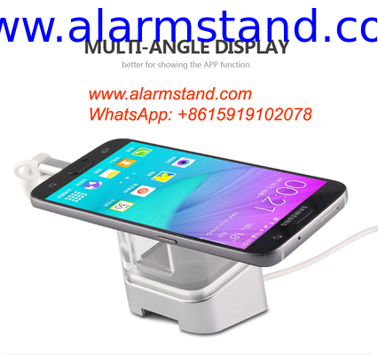 COMER anti-theft acrylic alarm locking devices security counter display stands for mobile shops