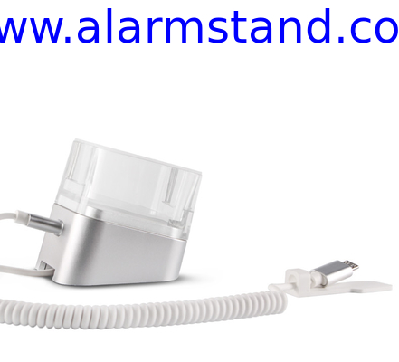 COMER anti-theft alarm devices cable locking for mobile phone stores plastic stands for cellphone retail stores