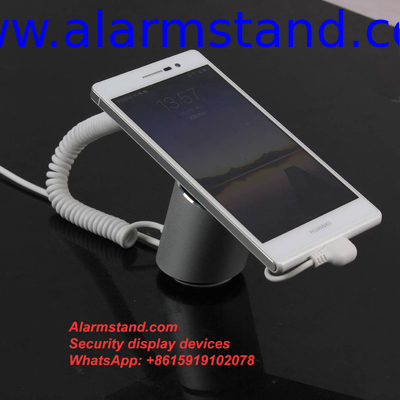 COMER anti-theft Display lock Stand with alarm sensor Wire and type c cable for cellphone stores retail