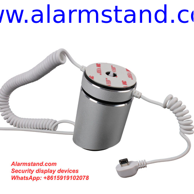 COMER Mobile phone display stand security alarm system tablet security stand with alarm sensor cord