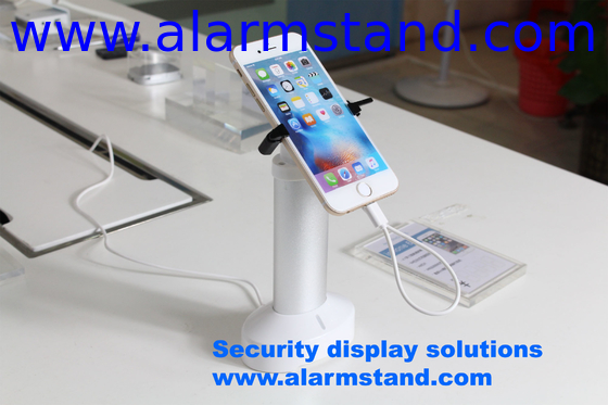 COMER anti-theft alarm for iphone6 security mobile phone charging stands with adapters, cable hidden