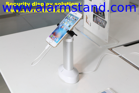 COMER countertop display stands for gsm phone shops anti-theft alarm charging cell phone retail shop security