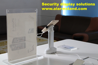 COMER alarm sensor system for security display mobile phone holder charging cord