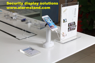 COMER independent stand-alone security alarm desk display stands with charging with gripper