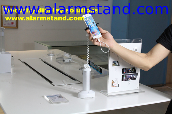 COMER anti-theft alarm for android mobile phone display stand with charging function