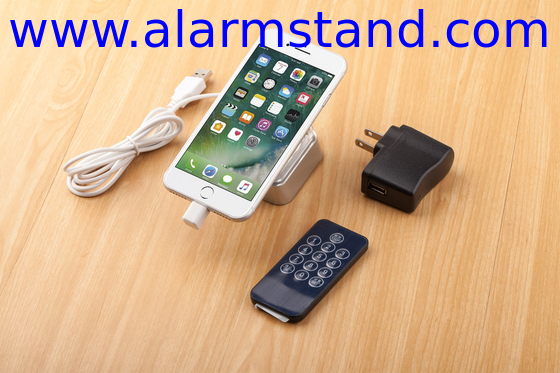 COMER acrylic display security charger alarm display anti theft  devices solution for apple iphone stores