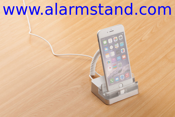 COMER anti theft alarm cable locking system for Burglar tablet mobile phone holder display for retailer shop