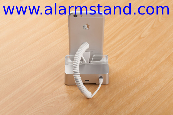 COMER anti theft alarm cable locking system for Burglar tablet mobile phone holder display for retailer shop