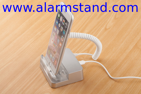 COMER anti theft alarm cable locking system for Burglar tablet mobile phone holder display for retailer shop