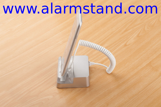 COMER acrylic base anti-theft  bracket Cell phone price stand with Mobile phone alarm device