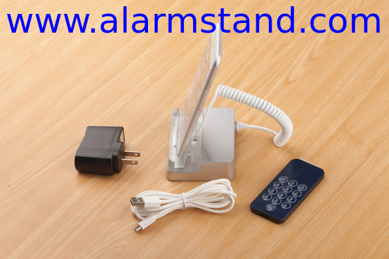 COMER mobile phone Security Alarm acrylic Display Dock Stand Anti Theft system with charging