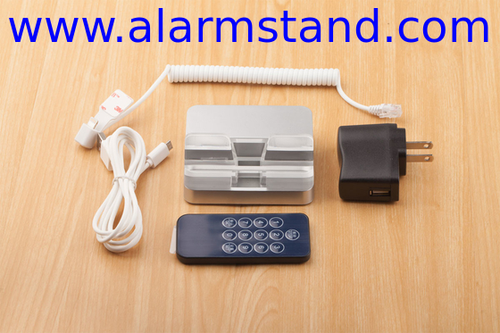 COMER Tablet PC cellphone alarm display system for anti-theft mobile display holder