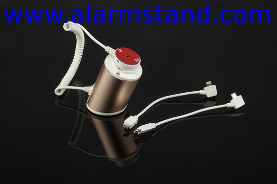 COMER single alarmed table display alarm plastic charger holder for mobile phone anti-theft