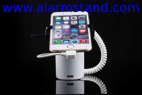 COMER alarm locking stands with charging, anti-theft stands for smart phone with alarm